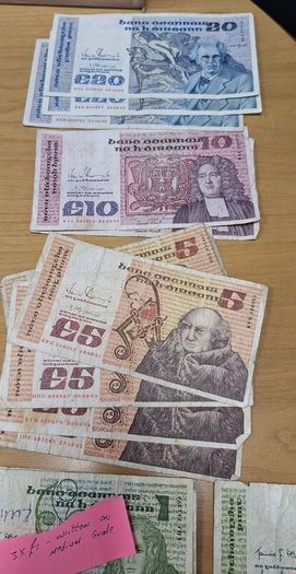 Irish Bank Notes - Meab 1 Punt / Pound Collection - FIVE Notes