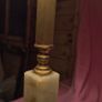 antique onyx + brass lamp Image 6
