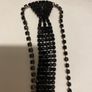 Beautiful black crystal tie necklace Image 7