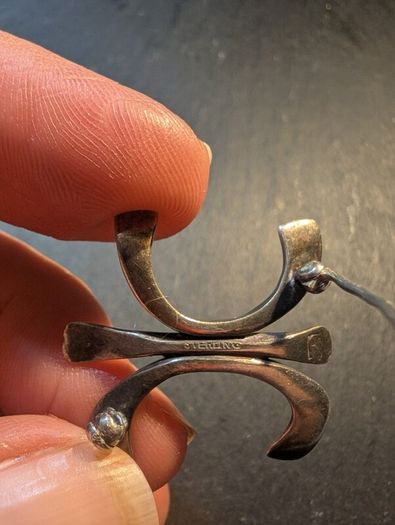 Silver real vintage brooch