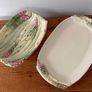 French Vintage Ceramic Majolica Asparagus Serving Set Image 2