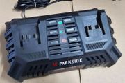 Parkside Performance 2x 4.5A 20V Dual Port Fast Charger. 12V 20V 40V Parkside Performance Cordless Power Tools Outdoor Indoor Maintenance DIY Projects.