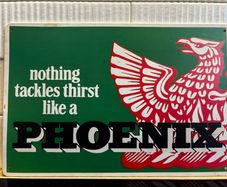 Phoenix Beer Tin Metal Sign