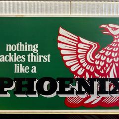 Phoenix Beer Tin Metal Sign