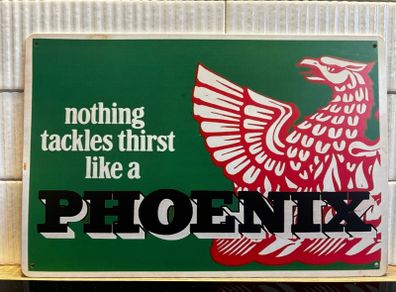 Phoenix Beer Tin Metal Sign