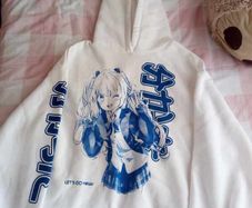 NWT Zara Embossed Unisex Manga Sweatshirt