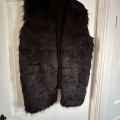 jacket faux fur gilet XL
