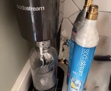 SodaStream Sparkling Water Maker + 2 CO2 Cylinders