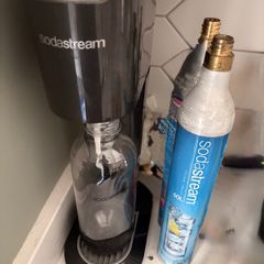 SodaStream Sparkling Water Maker + 2 CO2 Cylinders