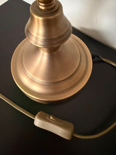 Qazqa - Classic Table Lamp I Table LightInotary lamp Bronze with Green Glass - Banker- - Classic I Antique - Suitable for LED E27 | 1 Light - Steel Table lamp - Suitable for Living Room I