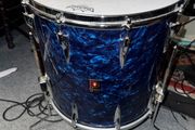 Vintage 60s Premier 16 x 15 Floor Tom Diamond Pearloid Blue