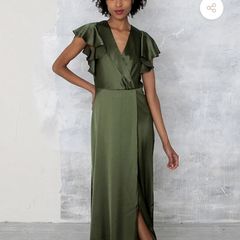 Folkster olive dress size S