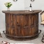 Home Bar Top Project Breakfast Bar - Kitchen Island Counter Top - Reception Desk. Curved Timber. Image 9