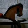 Vintage Mid 20th-Century Childs Toy Rocking Horse Image 4