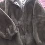 Dark Grey Faux Fur Jacket Image 6