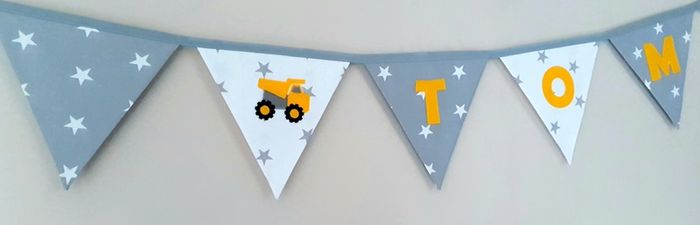 Eco-Friendly Personalised Cotton Bunting Made to Order