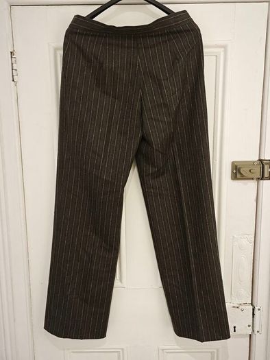 Max Mara Virgin Wool Pinstripe Trouser Suit