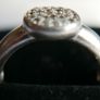 Vintage Genuine Fossil Sterling Silver 925 hallmarked Pave Round Ring size P - 3,3g Image 8