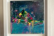 Original Abstract Painting Framed Original Abstract Painting Contemporary Irish Art Floral Art