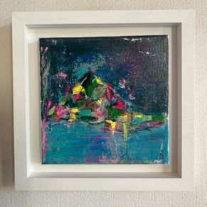 Original Abstract Painting Framed Original Abstract Painting Contemporary Irish Art Floral Art