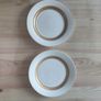 2PC Royal Classics gold gilded bone-China plates 8Inch Image 4