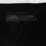 Zara Black Faux Suede Studded Waistcoat Vest Size XL Image 2