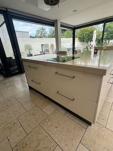 Cream High Gloss Kitchen