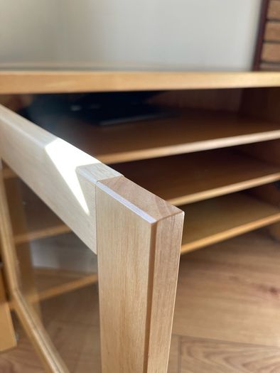 Oak corner TV Unit