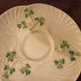 Belleek Shamrock Shaped Tea Cups & Sugar Basin Image 6