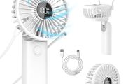NEW SALE | Handheld Fan Rechargeable USB Hand Fan,Powerful Portable Fan Handheld with 6 Speeds&amp;Digital Display,Quiet Hand Held fans Foldable Mini Fan Personal Neck Travel Fan,Cooling fan for Office Camping