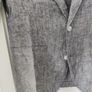 Pure Linen Blazer Men, Size M (Asian XL) Grey Image 2