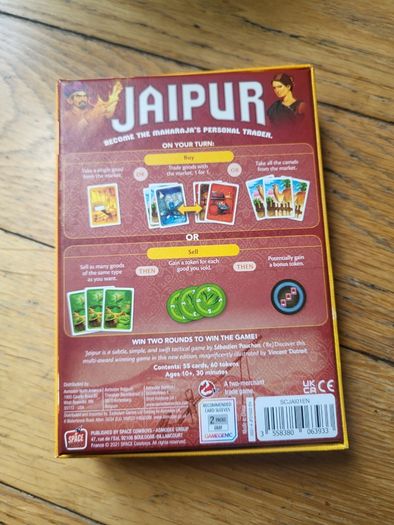 Jaipur game for 2 players