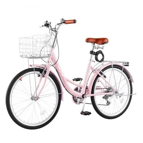Adult City Bicycle with Carbon Steel Frame, 150kg Capaci