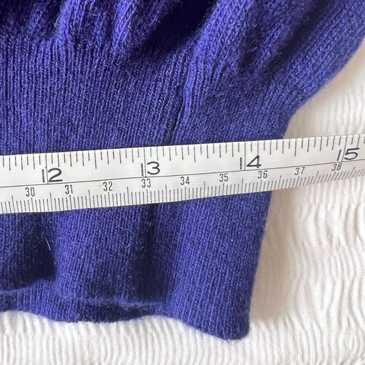 Vintage 100% cashmere Ballantyne of Scotland Cardigan blue purple