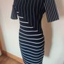 Zara Women navy/white classy midi dress size S UK8 EU36 Perfect condition Postage included Image 2