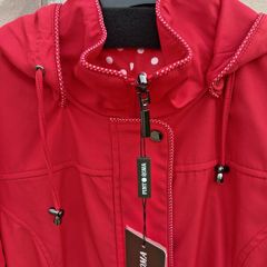 Red Jacket - Spanish brand Punt Roma - Removable Hood - UK 10 - BNWT RRP 115