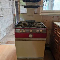 Vintage Parkinson Cowan Prince Gas Cooker 1960s Retro Mid-Century Film & TV Prop