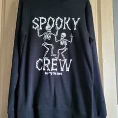 F&F Spooky crew black sweatshirt S NEW