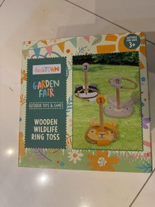 wooden wildlife ring toss