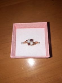 9 Carat Ring Opal & Ruby Ring