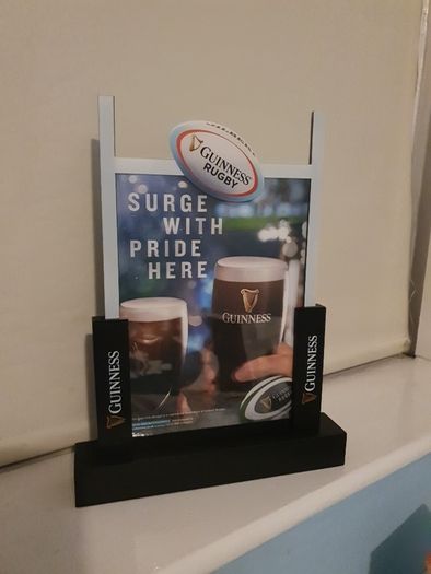 Guinness menu (wooden heavy duty)
