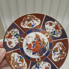 Imari plate with camelias and phoenix