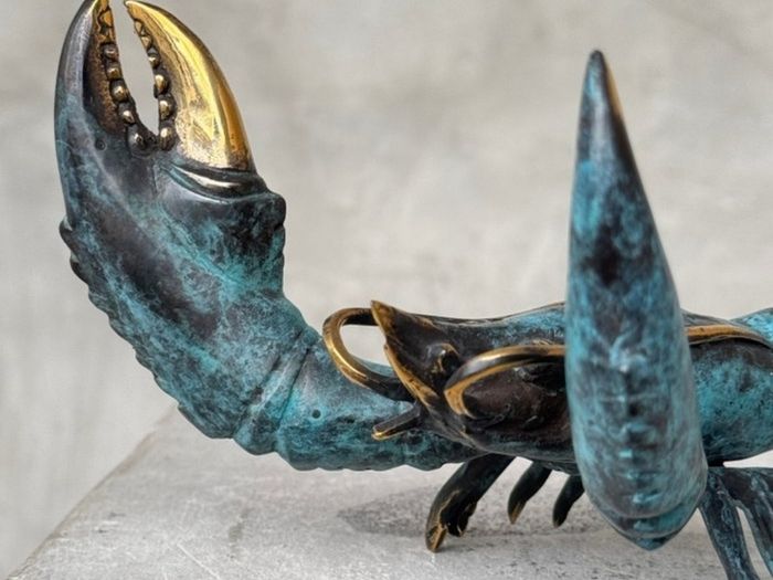 Hand Crafted Lobster (23cm) - Patinated Bronze