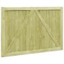 Garden Gates 2 pcs Impregnated Pinewood 300x100 cm Image 5