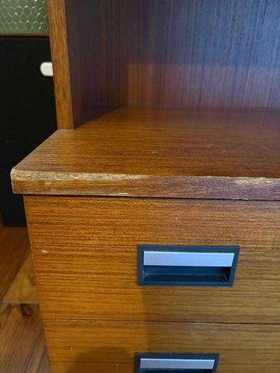 Mid century bureau cabinet