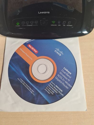 LINKSYS WAG320N wireless dual band N modem router