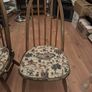 Pair of Vintage Ercol Quaker Hoop Back Dining Chairs with Cushions Image 2