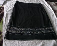 black skirt