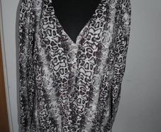 Happy D. by Damart animal print cardigan Perfect condition size UK22/24 EU50/52 Postage included