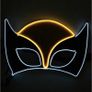 Halloween LED Neon Eye Mask Costume Light Up Kids Happy Birthday Party EL Masks Image 2